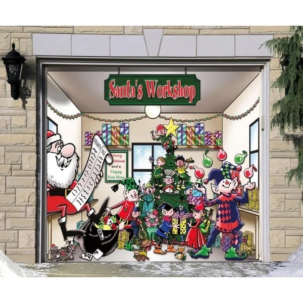 🎄Last Day Sale 49% OFF - Christmas 2024 Reusable Garage Door Decoration