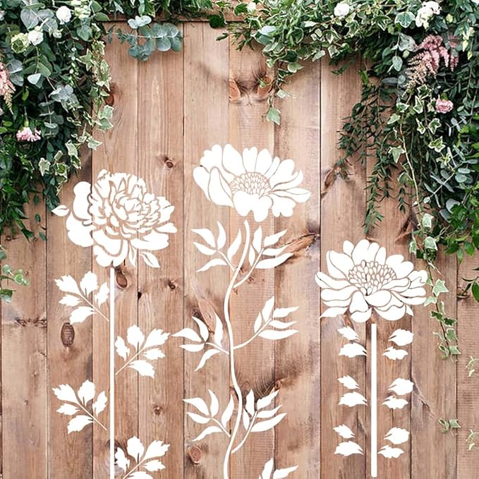 Sunflower🔥 Garden Fence Large Flower Stencils🌻DIY Decoration