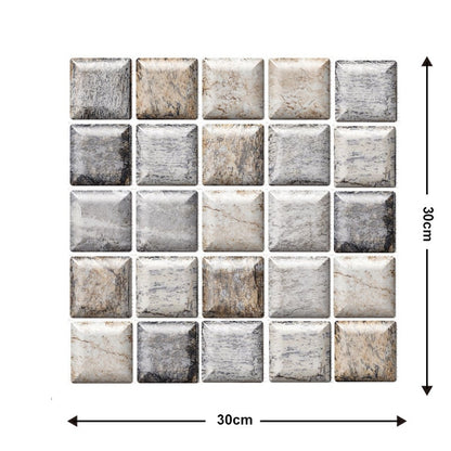 10Pcs 3D Peel and Stick Wall Tiles(12x12 inches)