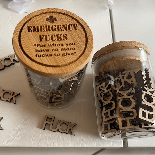 🔥Early Father's Day Sale 49% Off🔥-Emergency F**k jar- Funny Give a F**k jar
