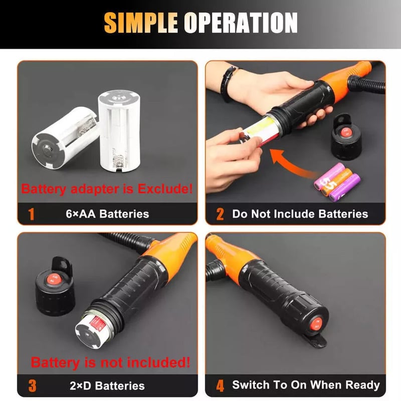 2025 Upgrade Portable Power Battery Pump