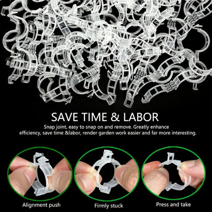 Tomato Clips, Plastic Trellis Clips