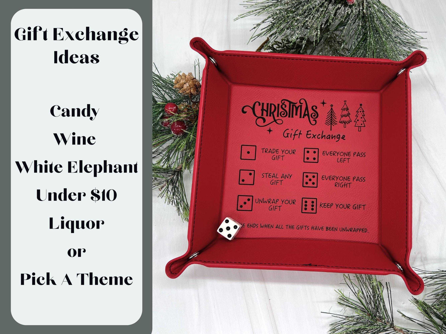 🎲Christmas Dice Tray for Gift Exchange Games🎁