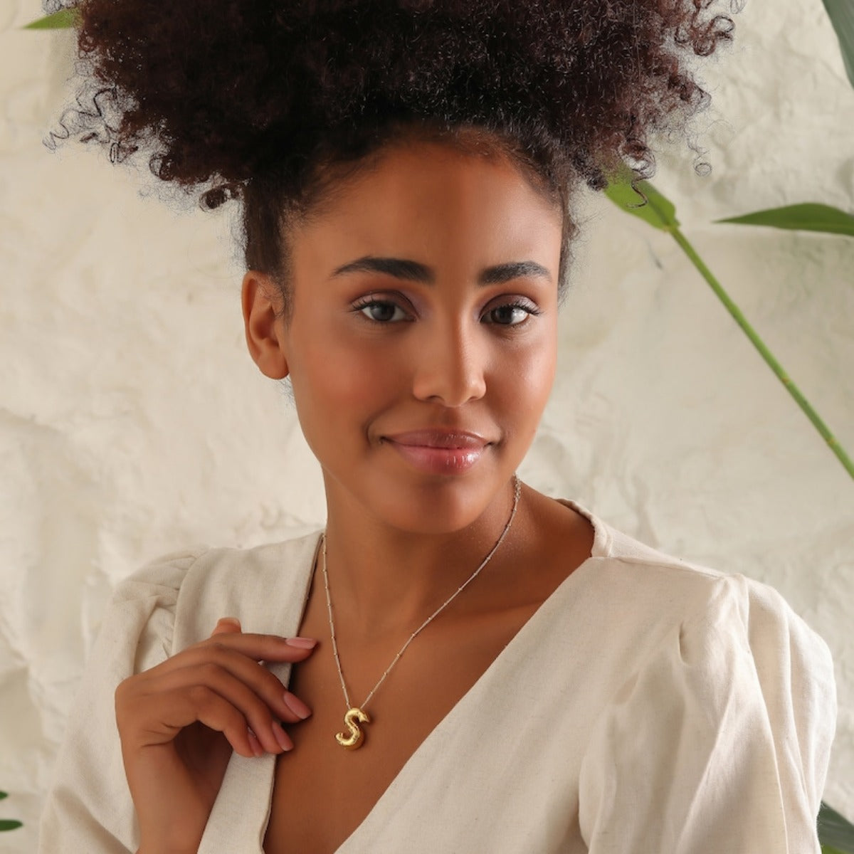 🔥Summer sale🎁⏰Bubble Letter Necklace