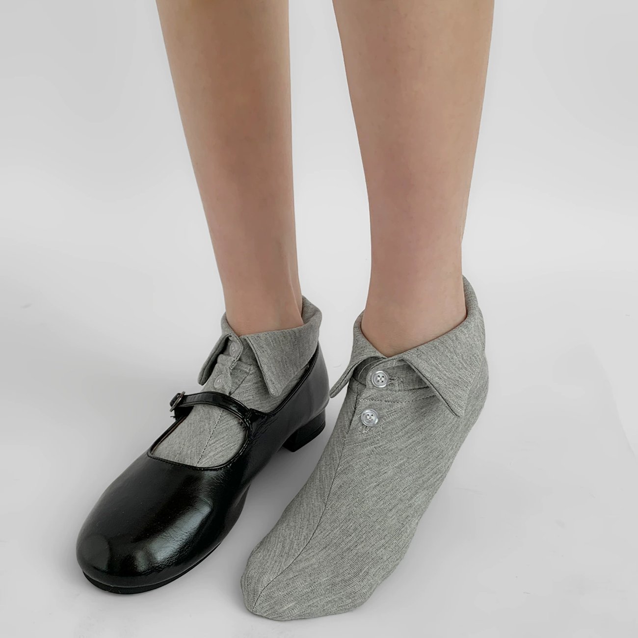 Shirt Collar Button Socks