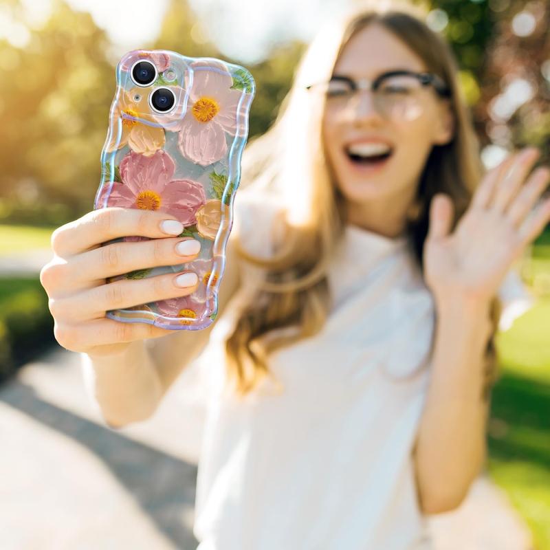 🌸Colorful Retro Oil Painting Print iPhone Case