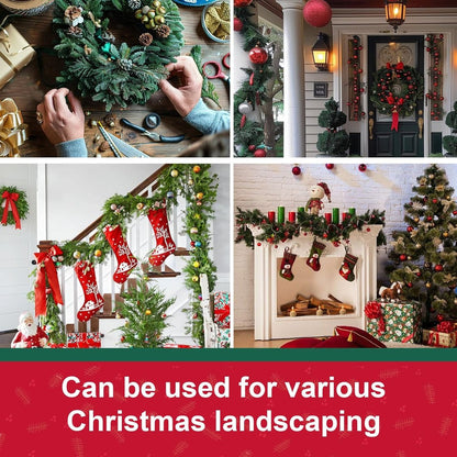 70 PCS Christmas Garland Ties