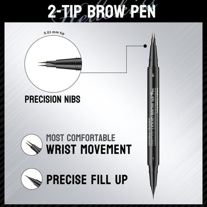 🎀Valentine's Day🌹- 49% OFF!🔥2-in-1 Dual-Ended Eyebrow Pen