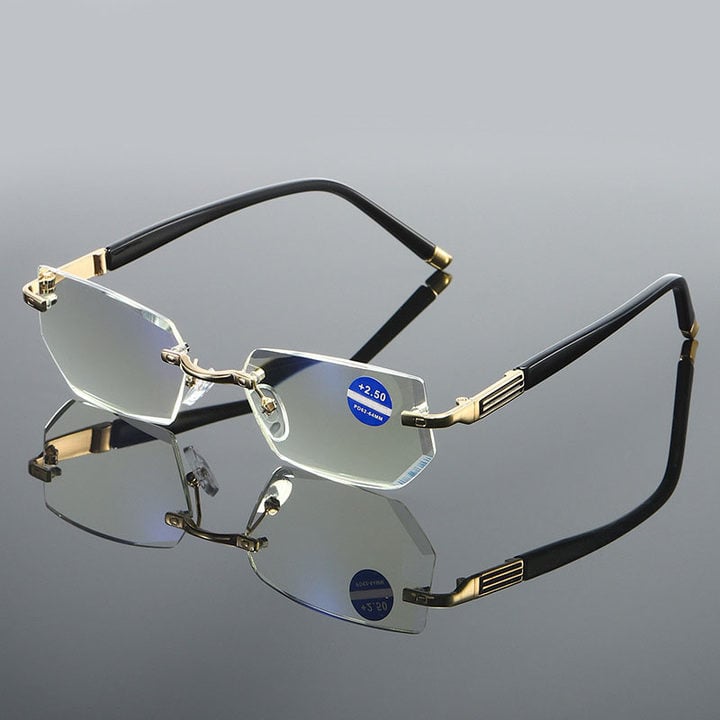 New Sapphire high hardness anti blue light intelligent dual focus reading glasses👓