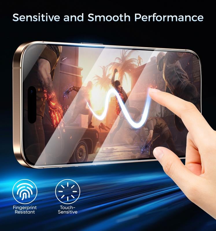 📱Screen Protector -Fingerprint-proof Dust Free Without Bubbles