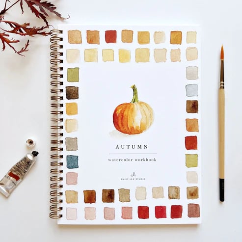 🔥LAST DAY 60% OFF - 💕Watercolor Workbook 🖼️Beginner-Friendly