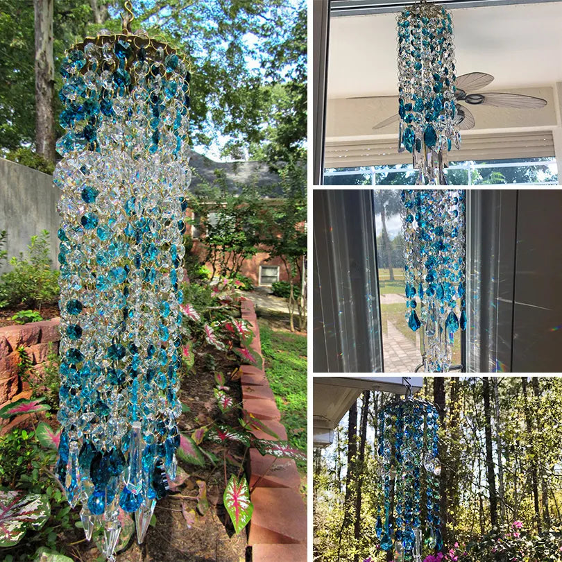 ✨Aurora Crystal Wind Chimes