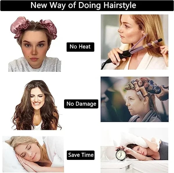 🔥Satin Heatless Curling Set