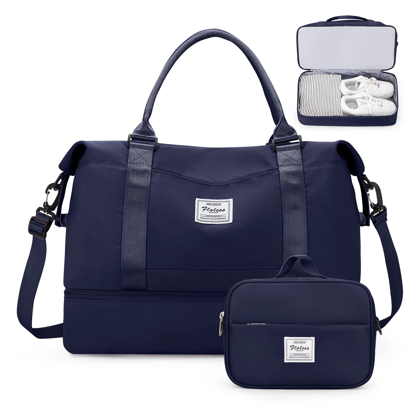 The Ultimate Carry-All – Weekender Duffel for Women with Shoe Pocket & Vanity Bag