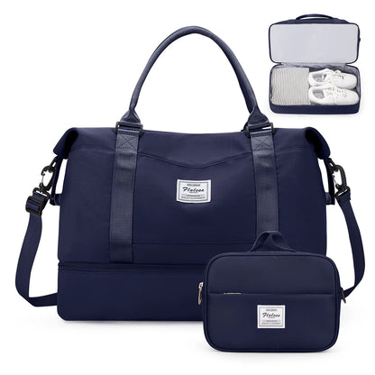 The Ultimate Carry-All – Weekender Duffel for Women with Shoe Pocket & Vanity Bag
