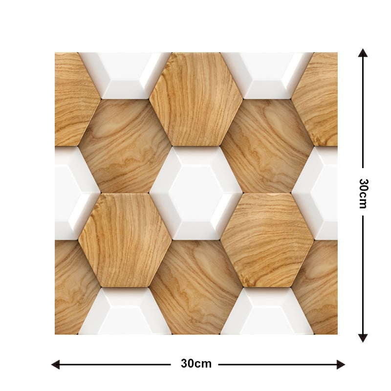 10Pcs 3D Peel and Stick Wall Tiles(12x12 inches)