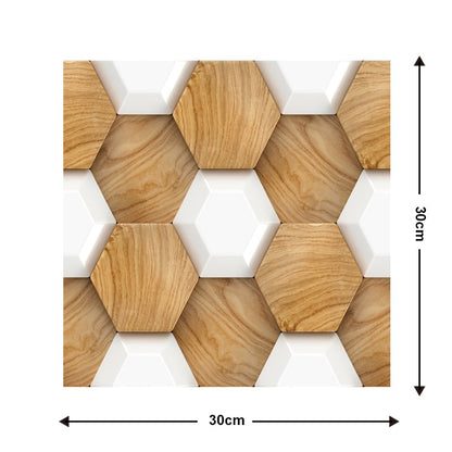 10Pcs 3D Peel and Stick Wall Tiles(12x12 inches)