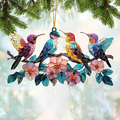 💥LAST DAY 70%OFF💥 - 💖Hummingbird Suncatcher Colorful Ornament Window Hanging