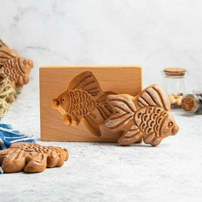 🍪Carved Wooden Pryanik Gingerbread Cookie Mold