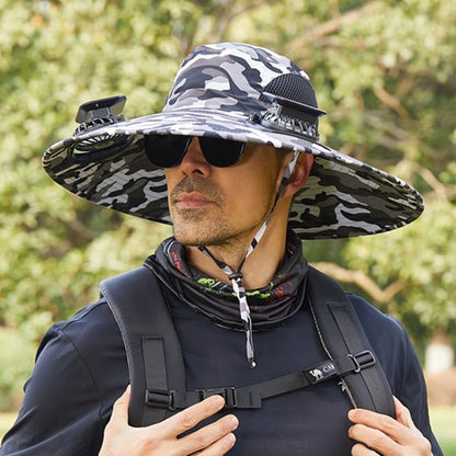 2025 New Solar Fan Outdoor Fishing Hat