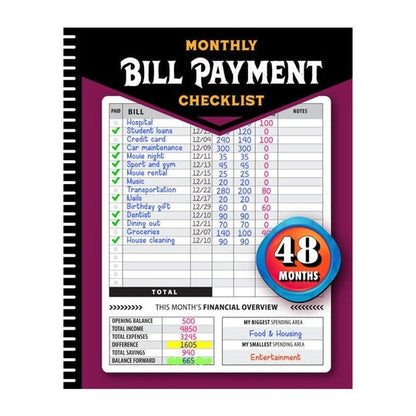 📔Bill Payment Management, Cleaning Schedule Manual