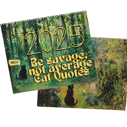 2025 Bad Bitch Cat Quotes Calendar