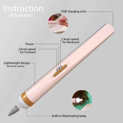 🔥GLAMICS ELECTRIC PROFESSIONAL MANICURE NAIL MACHINE SET💅