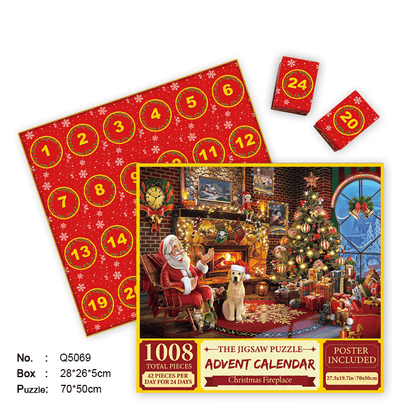 🎄Christmas Advent Calendar Jigsaw Puzzle 1000pcs🧩