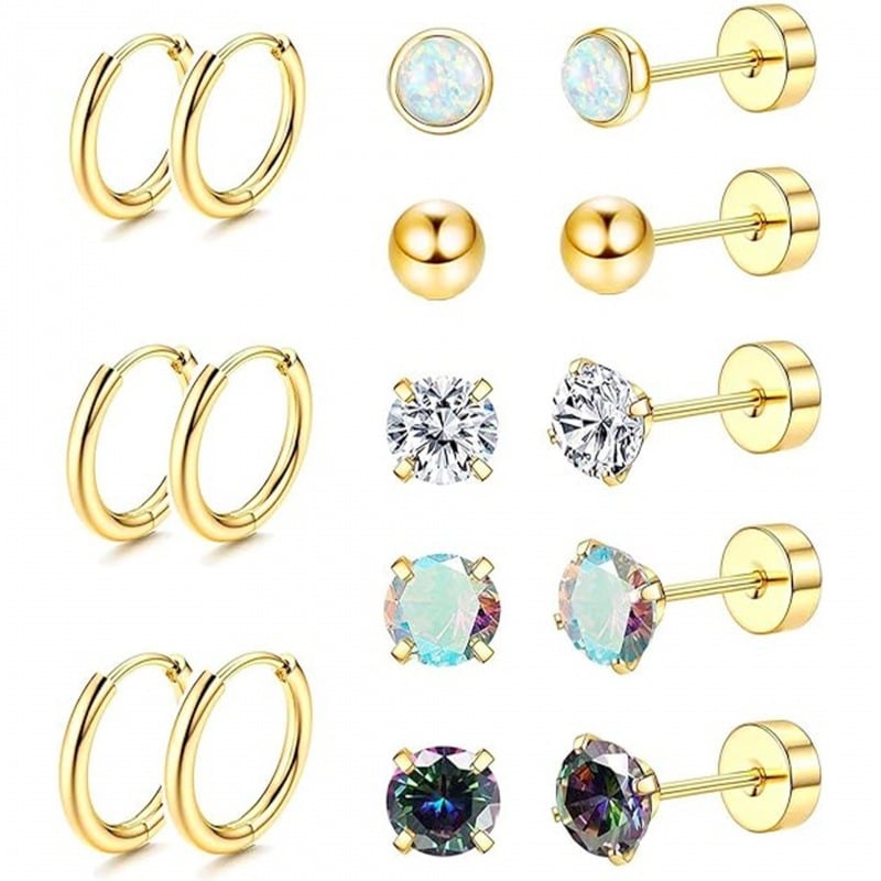 ✨LAST DAY 49% OFF✨8 Pairs Hypoallergenic Earrings