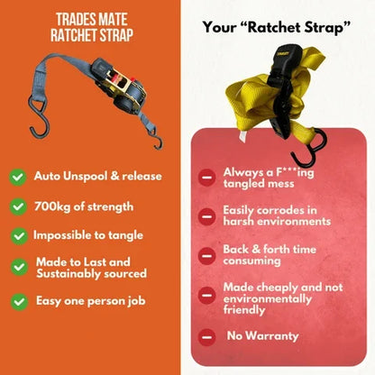 🔥🔥 Retractable Auto Ratchet Strap