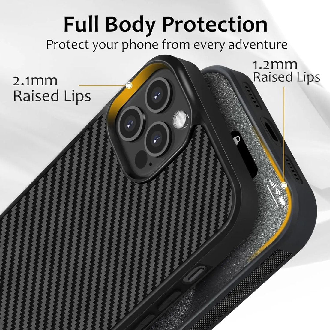 Magnetic Forged carbon Fiber Cell Phone Case