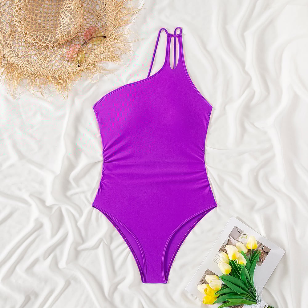 One Shoulder One Piece Swimsuit for Women