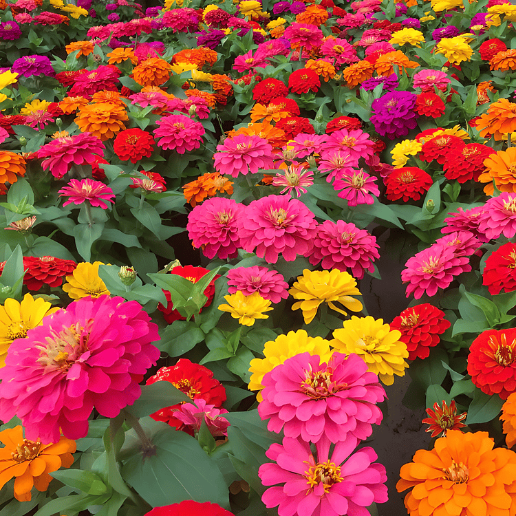 🔥Last Day Clearance🌺Double Zinnia Mixed Color Seeds