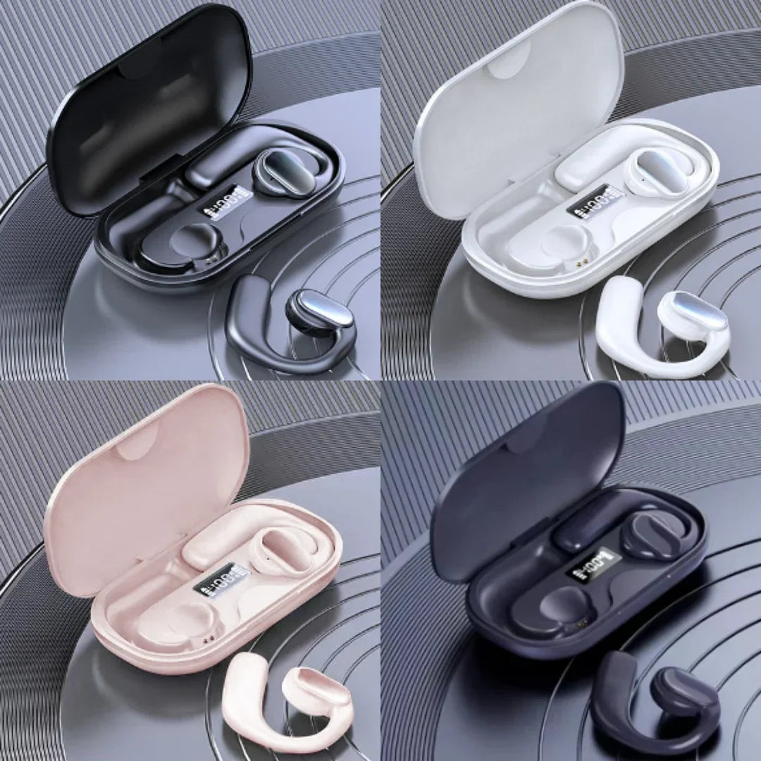 TWS wireless bone conduction digital Bluetooth earbuds.