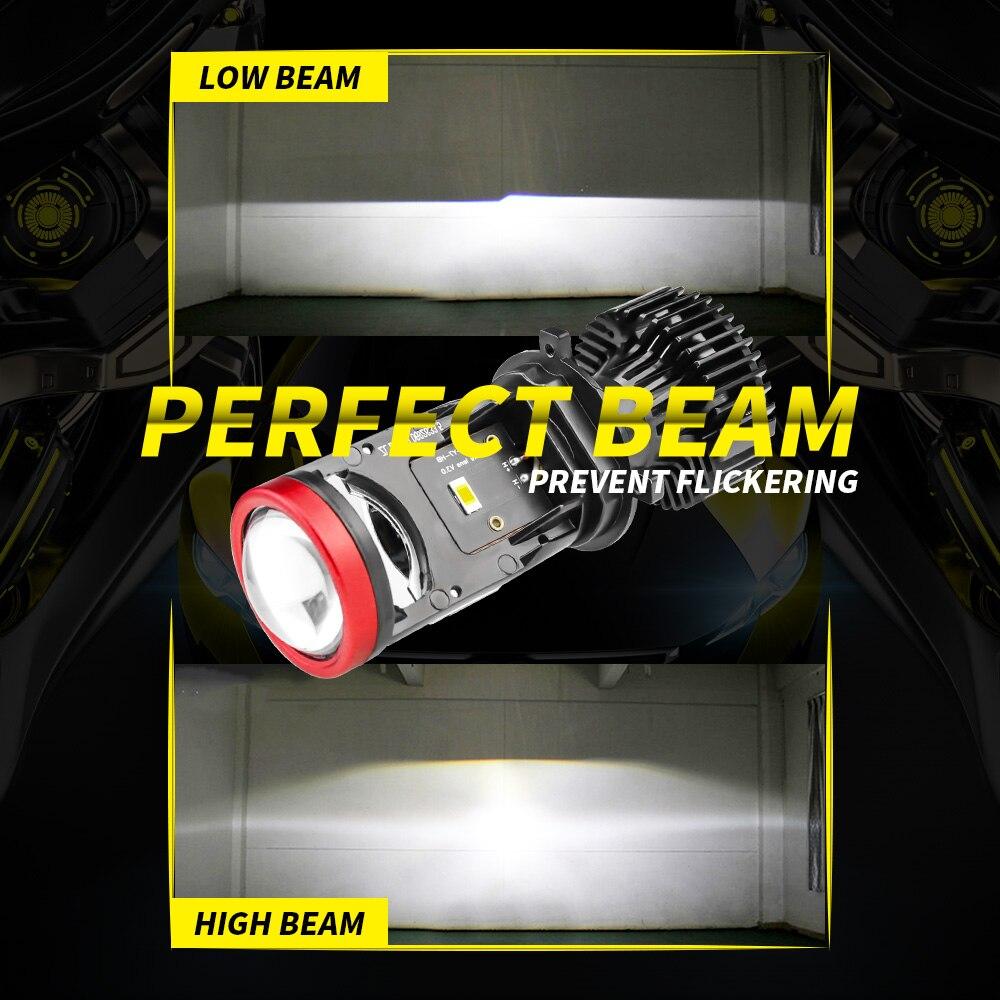 Y7D H4 LED Headlight Canbus Car Light 6500K 90W 18000LM Conversion Kit High/Low Beam