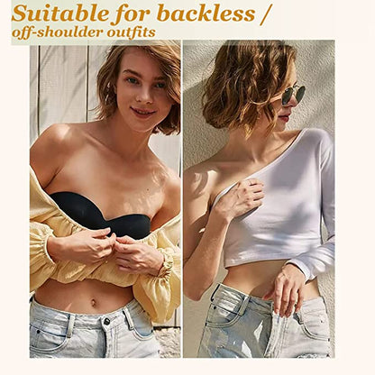 💕🔥Full Support Non-Slip Convertible Bandeau Bra