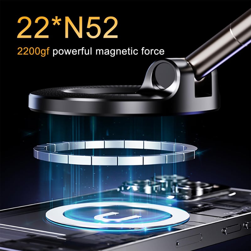 2025 Newest 360° Adjustable Vacuum Magnetic Suction Cup Phone Holder Mount