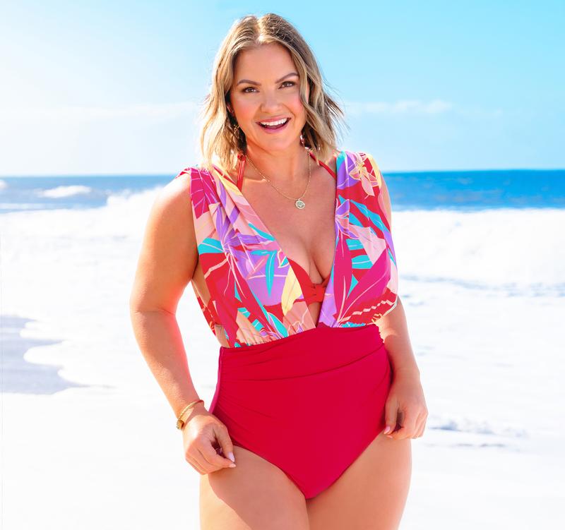 Plus Size One-Piece Swimsuit