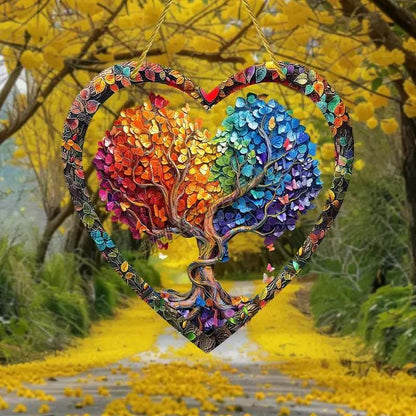 🌳Last Day Promotion 49% OFF - Wrapped in Love Tree of Life Suncatcher Heart Charm Gift❤️