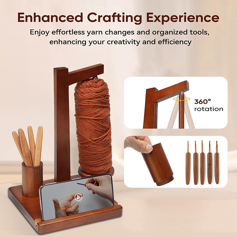 (🎅Xmas Sale 49% OFF🎄) Wooden Yarn Spool Rack