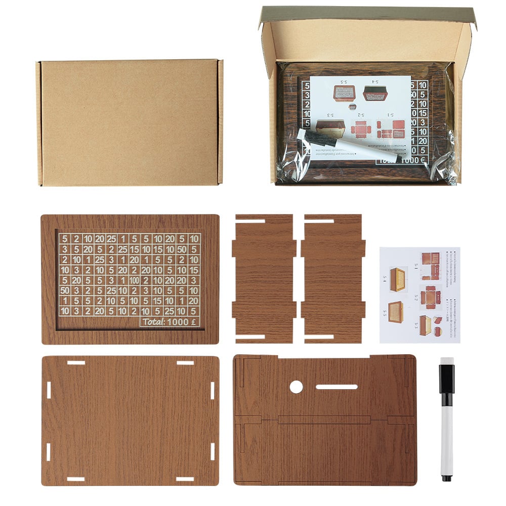 🔥Promotion Save- 49% OFF🔥-Cash Vault Wooden Savings Box🎁