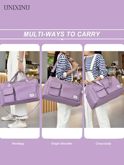 Premium Weekender – Spacious Travel & Gym Duffle with Shoe Storage