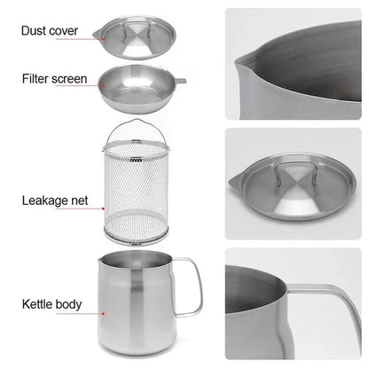 👨‍🍳2-in-1 304 Stainless Steel Multifunctional Oil Strainer Pot