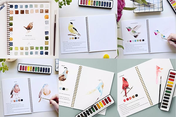 🔥LAST DAY 60% OFF - 💕Watercolor Workbook 🖼️Beginner-Friendly