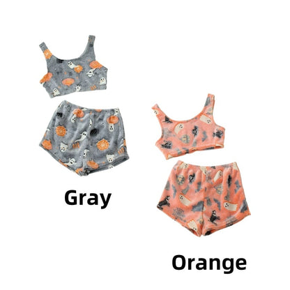 💥Halloween Pre - Sale 49% Off 🎃Halloween vest pajamas set👻