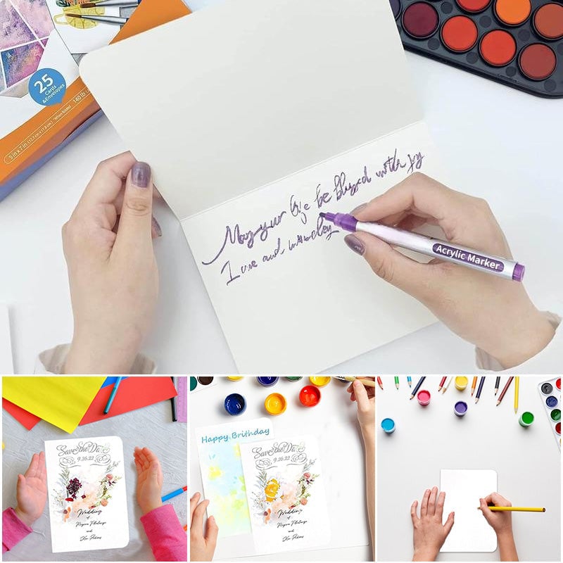 🌈Blank Watercolor Cards and Envelopes