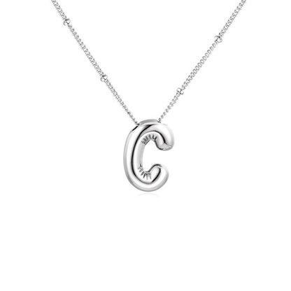 🔥Summer sale🎁⏰Bubble Letter Necklace