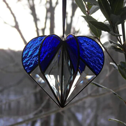 🔥Last Day Promotion 49% OFF🔥-Stained Heart-shaped Suncatcher-The Best Gift🌈