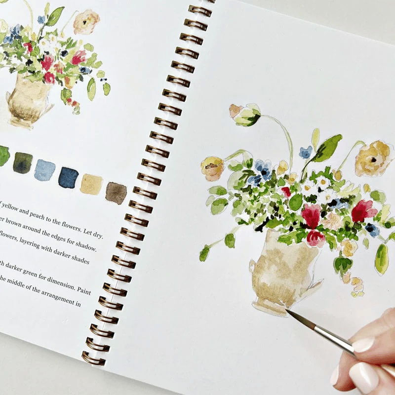 🔥LAST DAY 60% OFF - 💕Watercolor Workbook 🖼️Beginner-Friendly