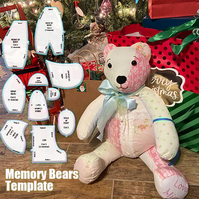 Memory Bear Template Ruler Set - With Instructions